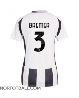 Billige Fotballdrakt Juventus Gleison Bremer #3 Replika Hjemmedrakt Dame 2024-25 Kortermet